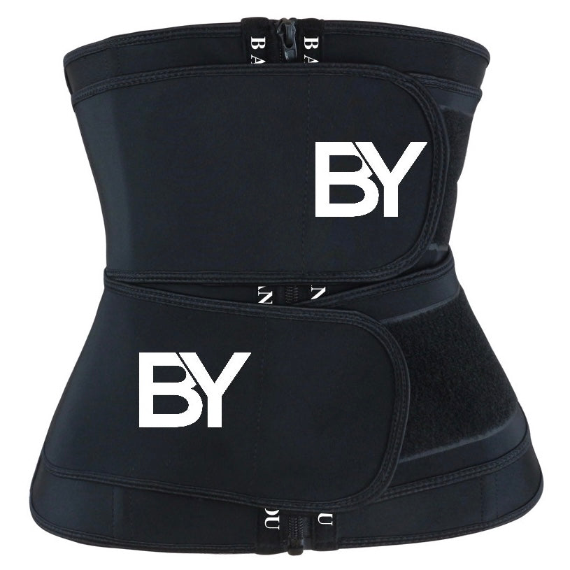 Double belt waist trainer