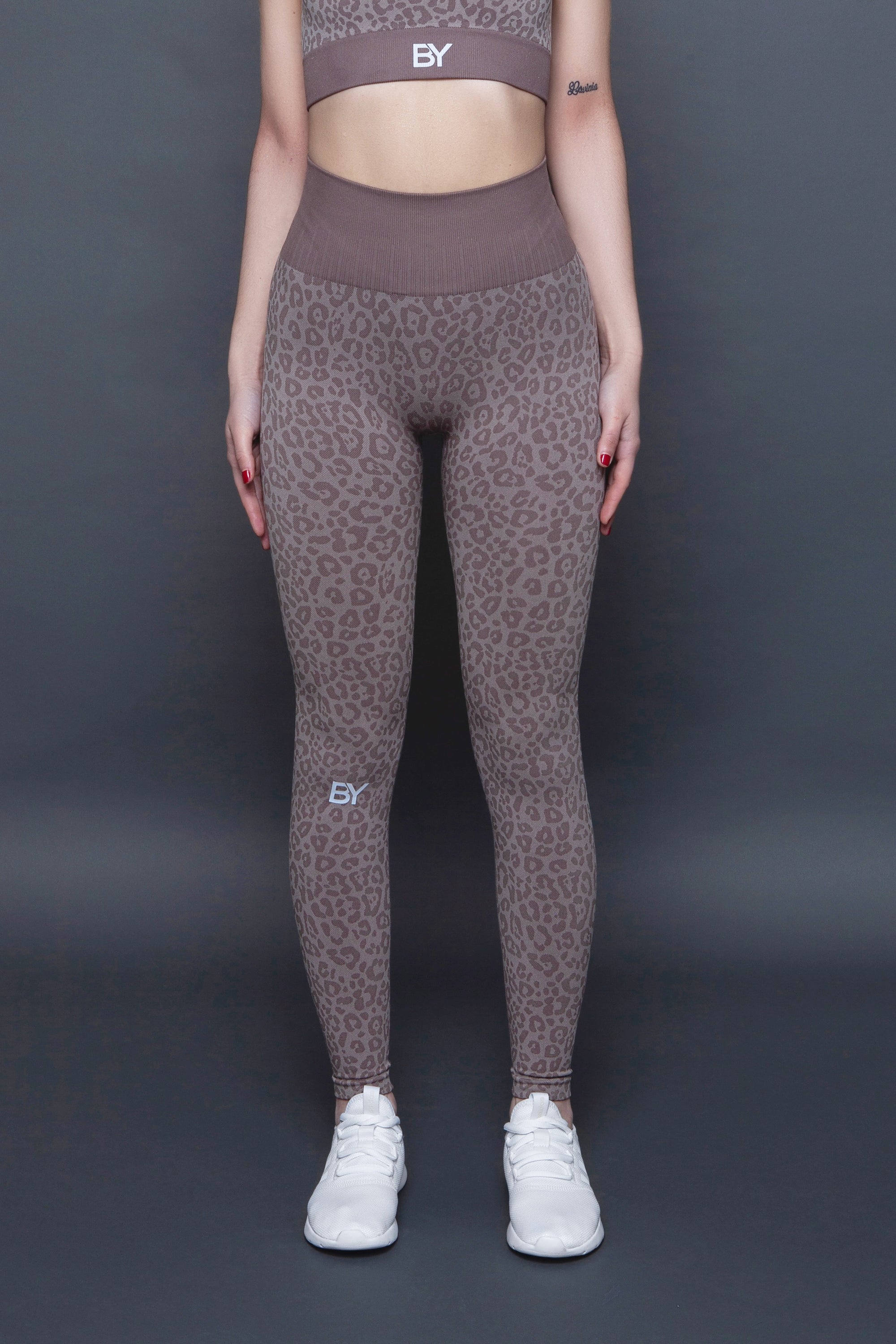 SEAMLESS FULL LENGTH LEGGINGS IN COFFEE